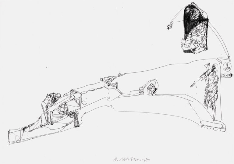 Zeichnung, 30x41,5 cm, 1995