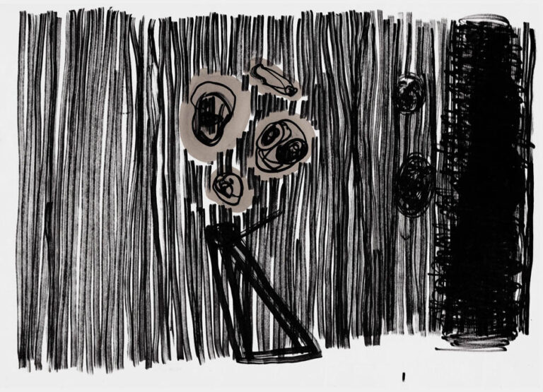 Zeichnung, 30x41,5 cm, 1995