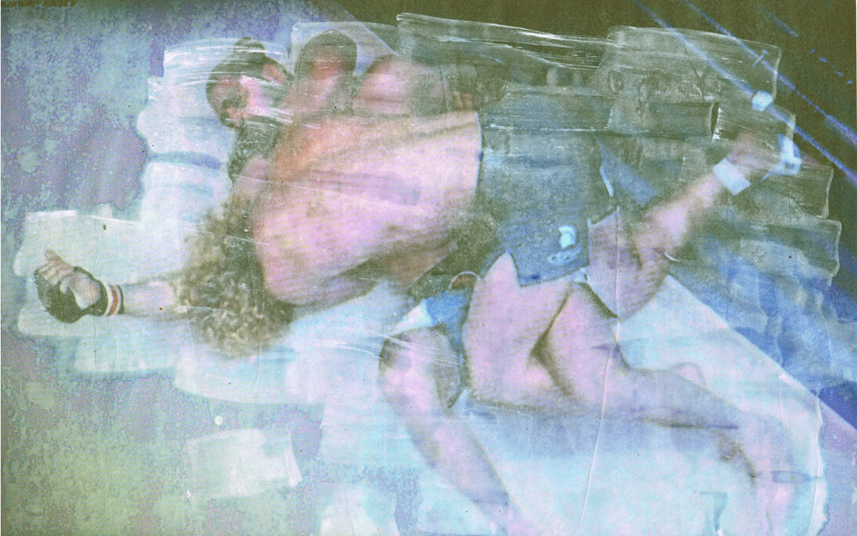 Kickboxing, 23x37 cm, Farbe auf Papier,2021