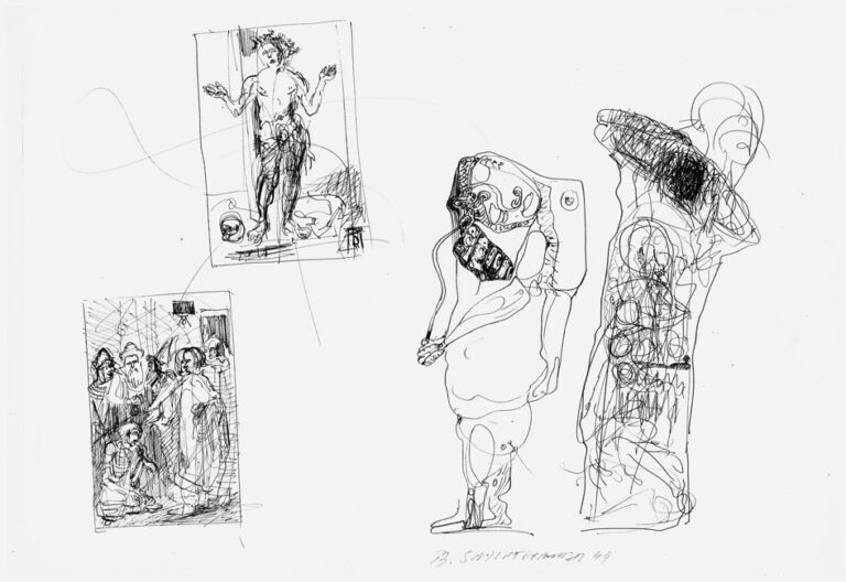 Zeichnung, 30x41,5 cm, 1995