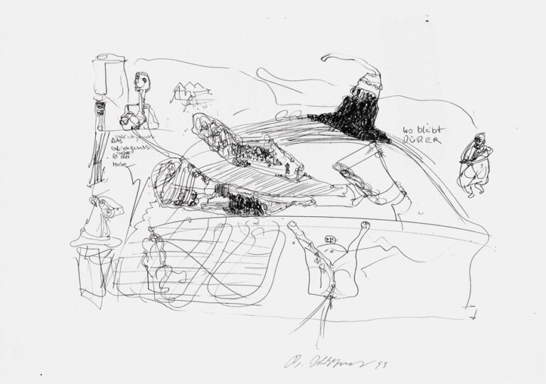 Zeichnung, 30x41,5 cm, 1995