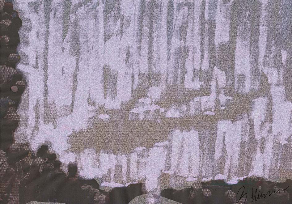 Anflug der Demokratie, 20,5x29,3 cm 2017