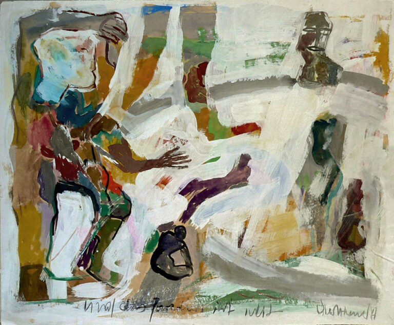 Das Paradies, 1987, Gouache (Arbeit auf Papier), 54 x 67 cm