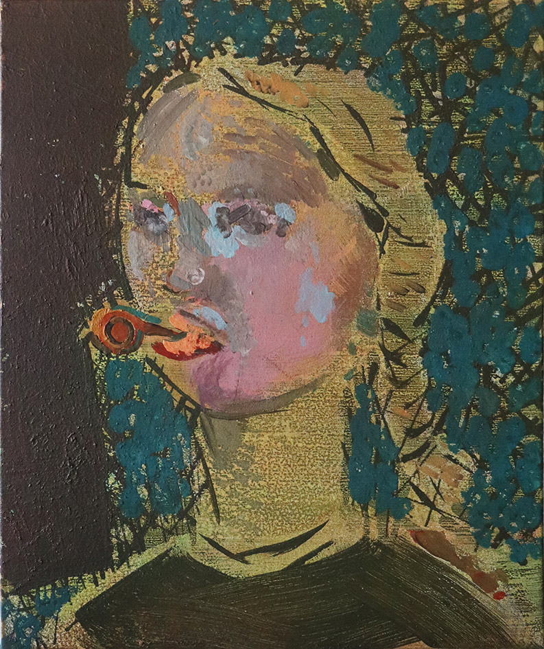 Greta Thunberg mit Trillerpfeife, 60×50 cm, 2022, Ölfarbe auf Leinwand Greta Thunberg mit Trillerpfeife, 60x50 cm, 2022, Ölfarbe auf Leinwand