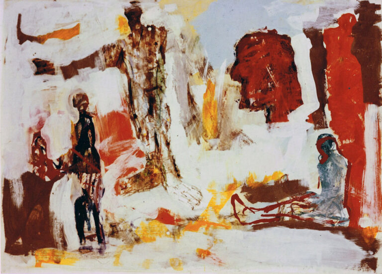 OT, 1987, Gouache (Arbeit auf Papier) 50 x 70 cm