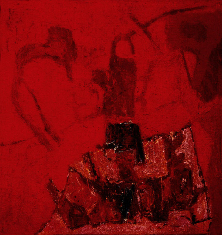 Totes Tier, 1988, Emulsionsfarbe auf Leinwand, 130 x 120 cm