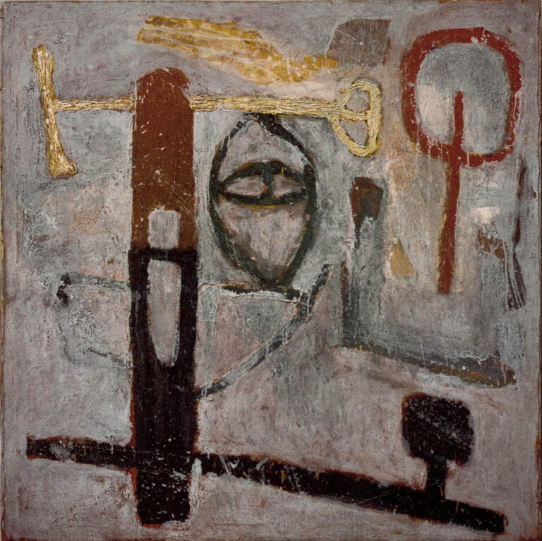 Vaterbild, 1988, Emulsionsfarbe auf Leinwand 150 x 140 cm