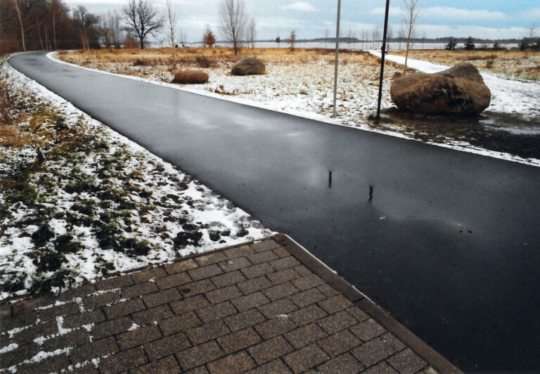 Weg etwas Neuschnee